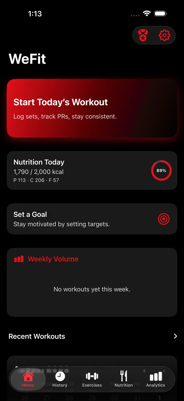 Home Dashboard